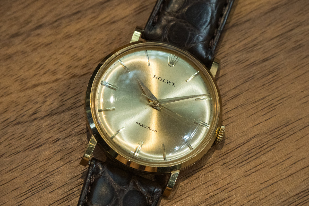 ロレックス プレシジョン 稼働 18K YG 金無垢 美品 ドレス ブレスレット SELECT INC. [ROLEX Precision K18YG プレシジョン 美品 手巻き