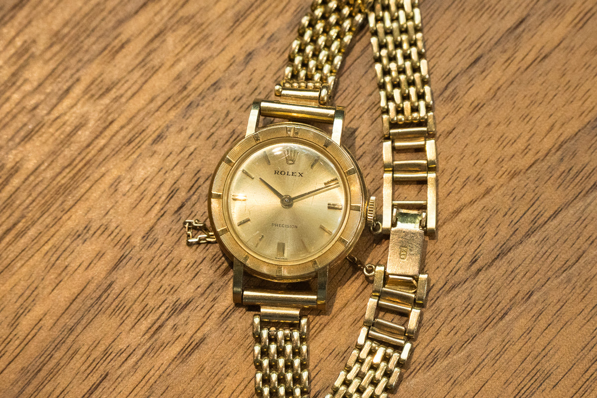 ロレックス ノンオイスター 18KYG金無垢 アンティーク ドレスウォッチ