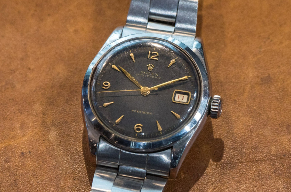 ロレックス オイスターデイト 赤デイト 6294 1962年製 – 黒船時計古酒店