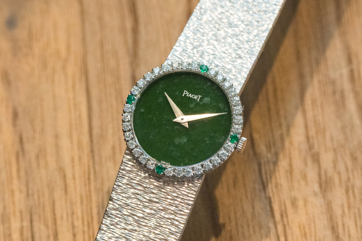 PIAGET ピアジェ 翡翠ダイヤル Jade Cal.9P 1970年代 – 黒船時計古酒店