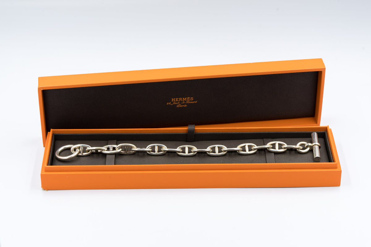 エルメス　HERMES シェーヌダンクル　GM15コマ 新品 》 エルメス シェーヌダンクル GM 15コマ シルバー製