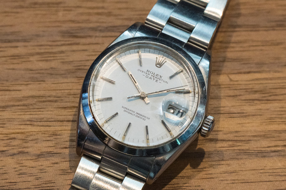 ロレックス オイスターパーペチュアルデイト 115234G ブラック/アラビア ROLEX（ロレックス） オイスター