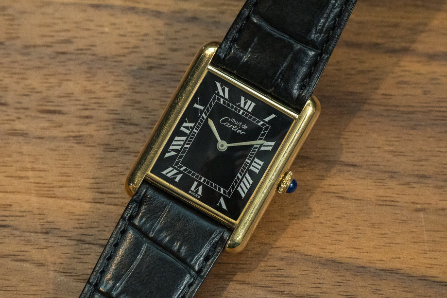 【希少】Cartier カルティエ　マストタンク 希少 500本限定 カルティエ マストタンク SM ゴールド文字盤