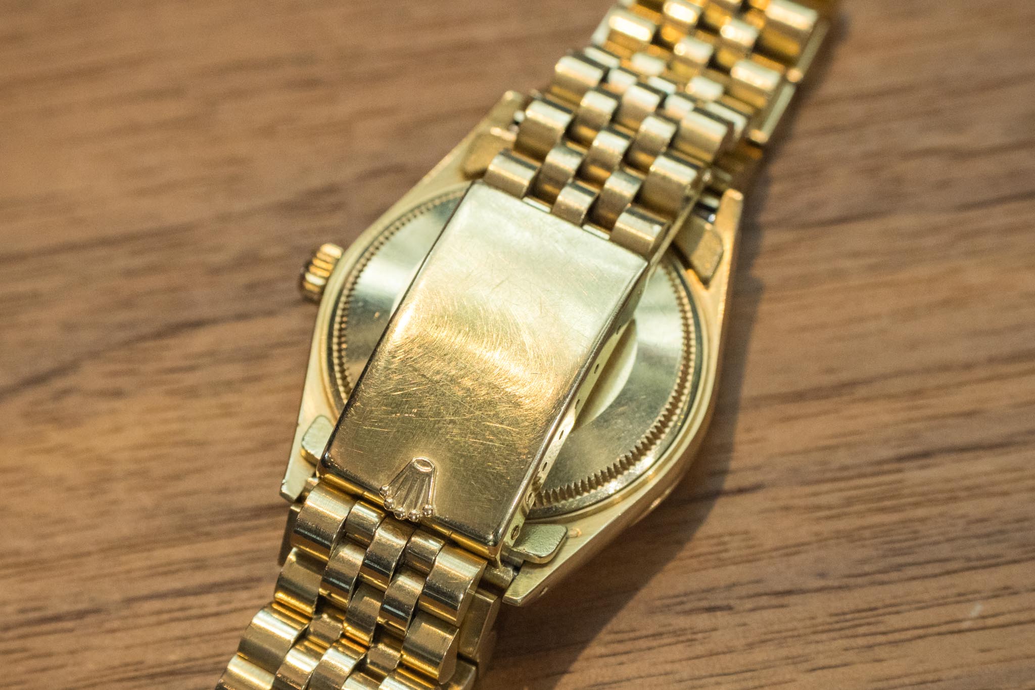 ロレックス オイスターパーペチュアルデイト 15037 14KYG金無垢 1986年