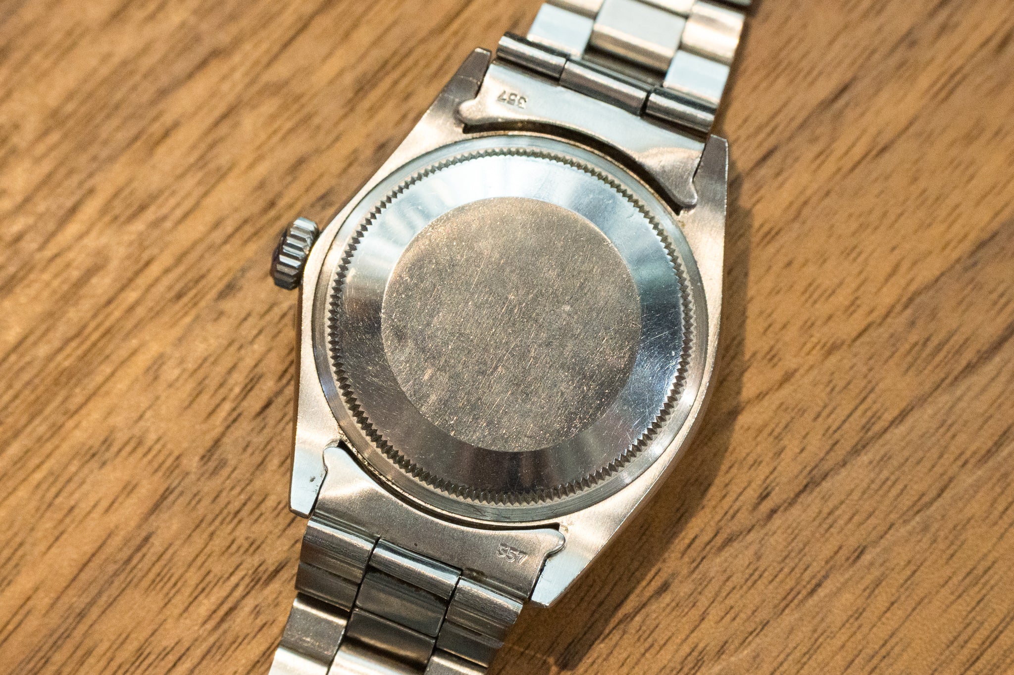 ロレックス オイスターパーペチュアルデイト 1500 グレーダイヤル 1971