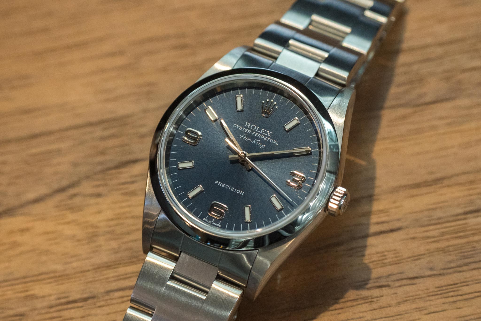 ロレックス エアキング 14000M ネイビーブルーダイヤル 2005年製