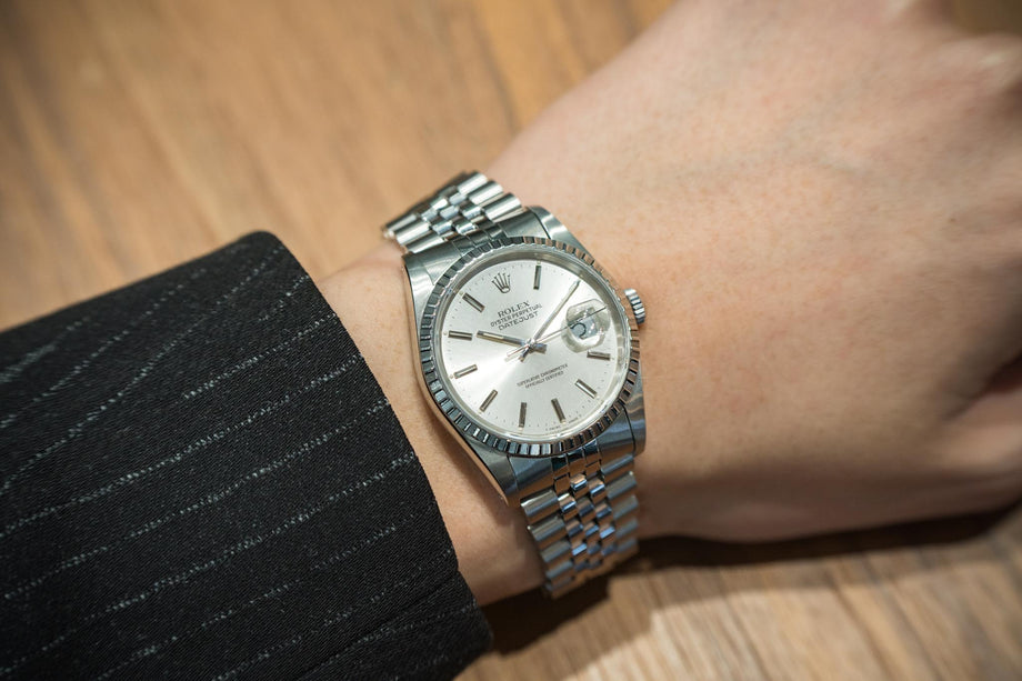 ロレックス デイトジャスト 16220 シルバー ステンレス 1989～1990年製