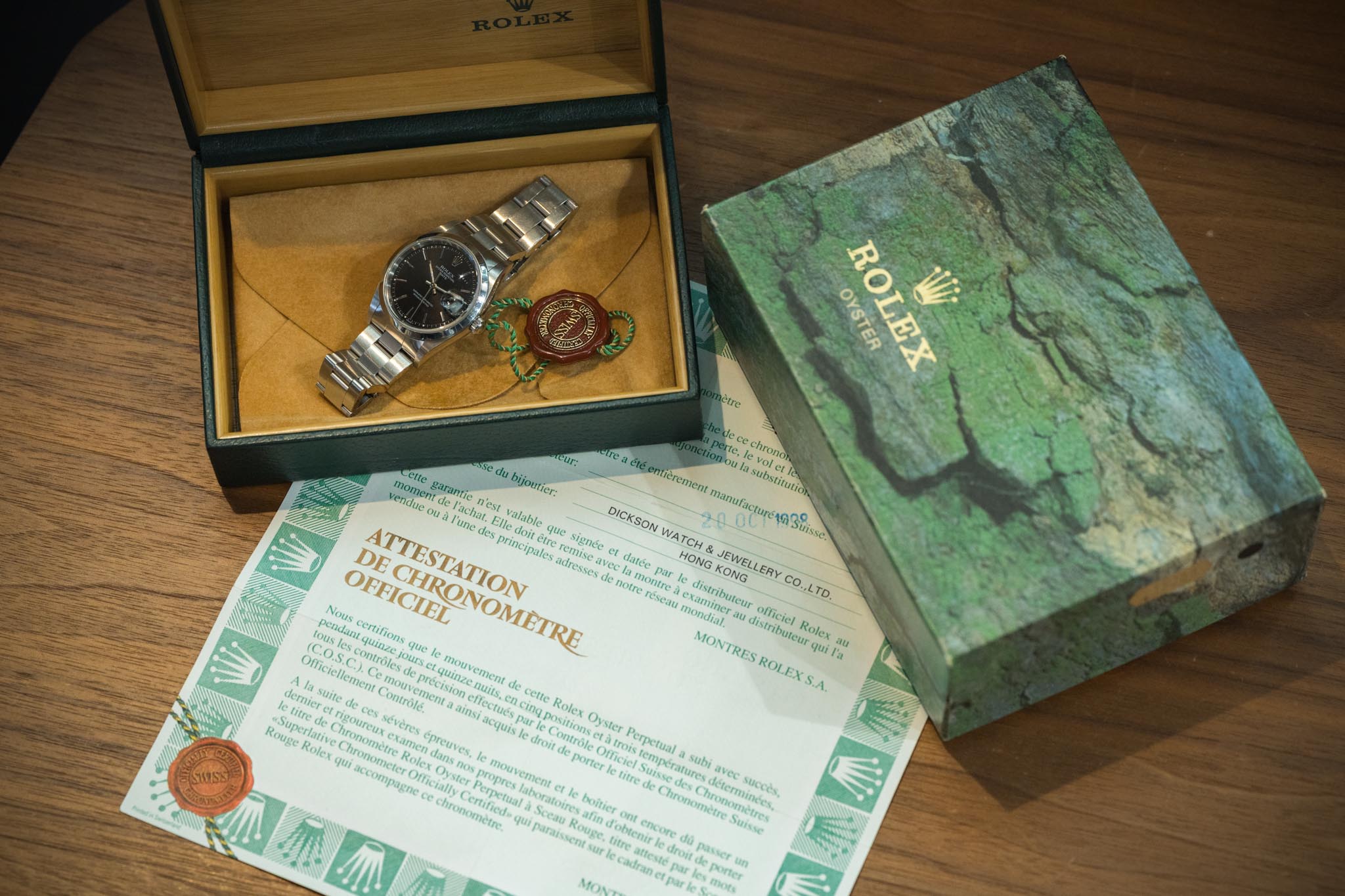 ロレックス オイスターパーペチュアルデイト 15200 ブラック 1997年製