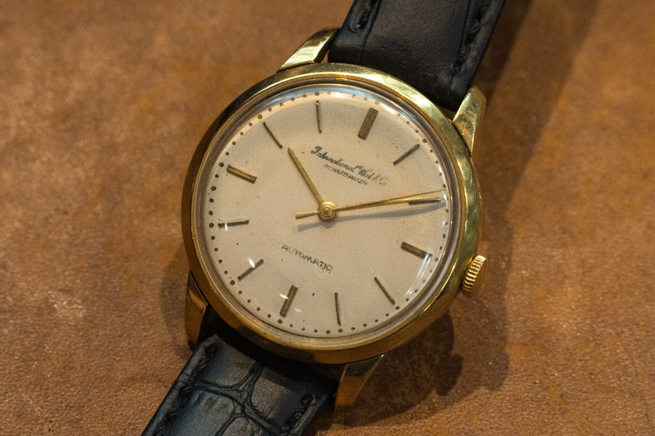 IWC アイダブリュシー Cal.853 ぺラトン式 18KYG金無垢 1960年代製 – 黒船時計古酒店