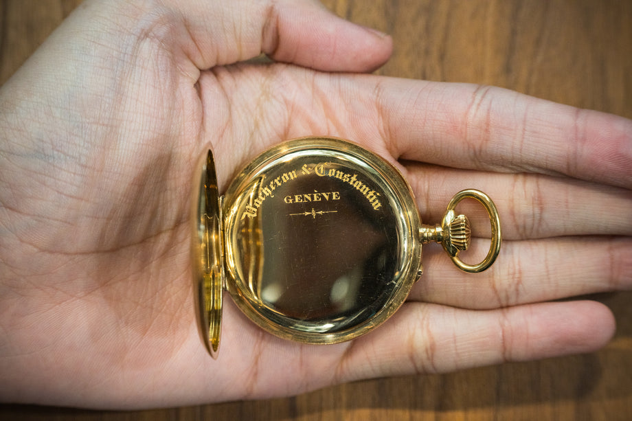 1910年頃 アンティーク 動作良好 ヴァシュロン・コンスタンタン K14金無垢ケース 直径45mm 73g 懐中時計 手巻き Vacheron Constantin ヴァシュロン・コンスタンタンのオートオルロジュリー①～ クロノ