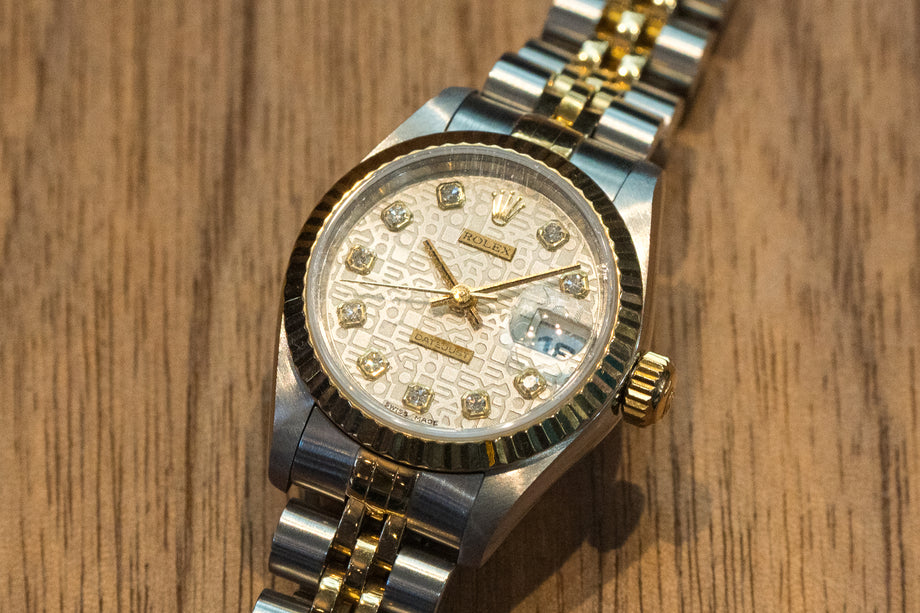 ROLEX ロレックスデイトジャスト10Pダイヤ69173 ROLEX ロレックス 69173G デイトジャスト 10P ダイヤモンド