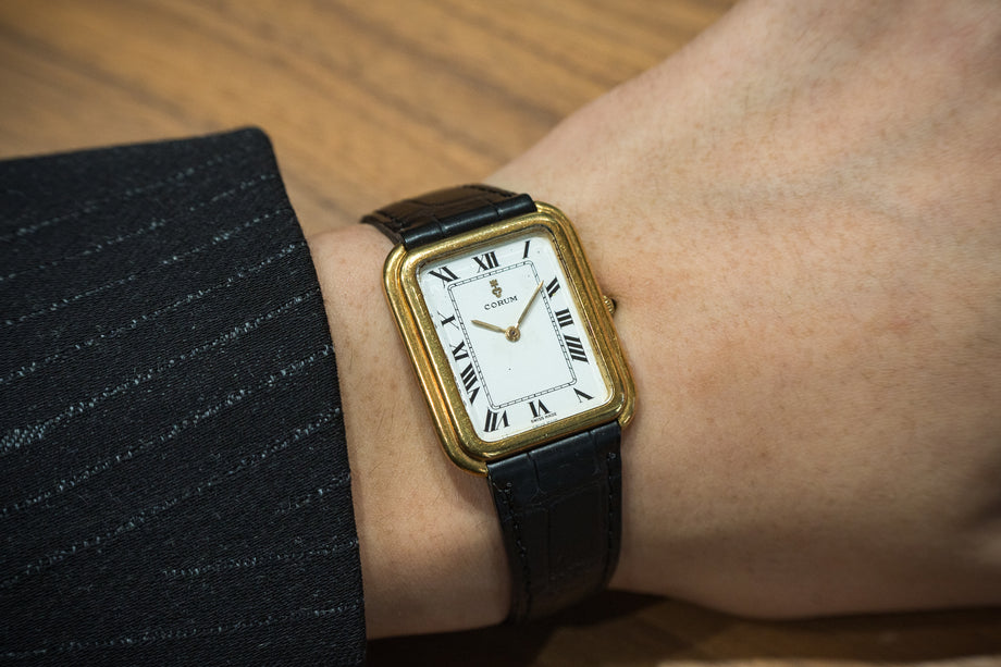 CORUM コルム 27118 ステップドタンク レクタンギュラー 18KYG金無垢