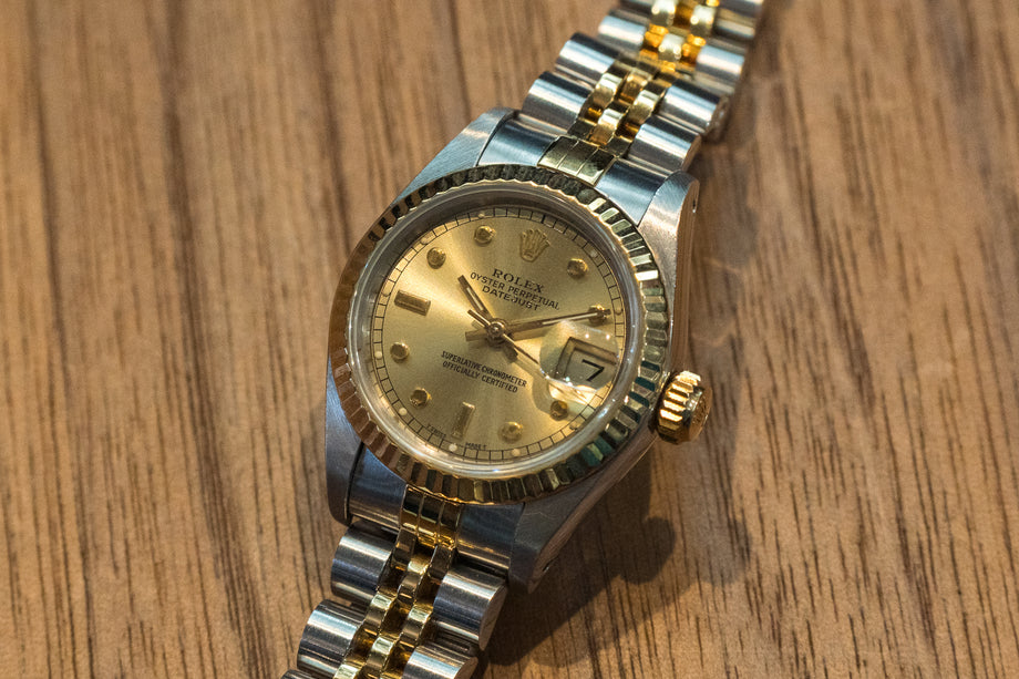ROLEX デイトジャスト　モデルNo.69173 2コマ ロレックス デイトジャスト 69173 ドットインデックス 1985年製