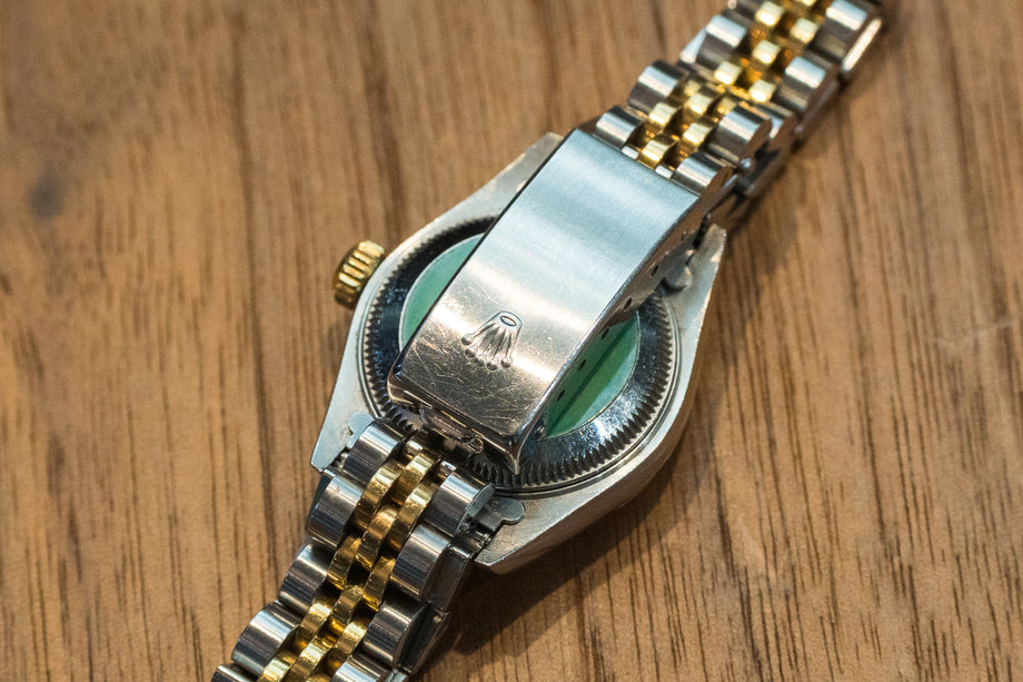 ブルーシリカ ロレックス デイトジャスト 79173 10Pダイヤ ネイビー ブルーダイヤル