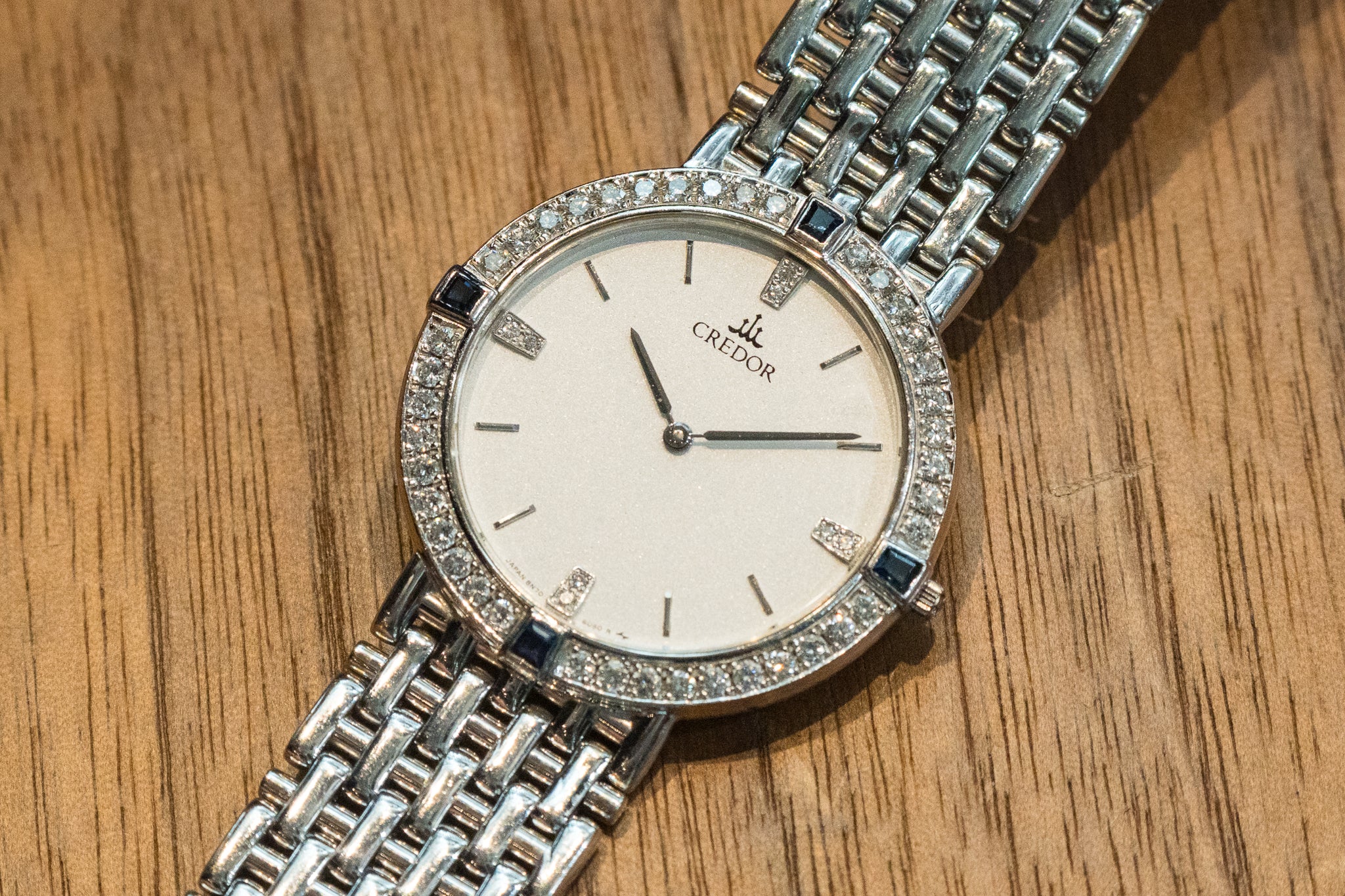 セイコー クレドール 18K ベンゼン クレドール 18Kベゼル メンズ腕時計 QZ SEIKO セイコー クォーツ