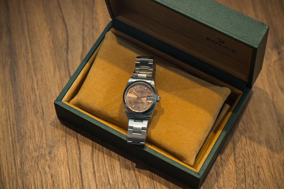 ロレックス デイトジャスト ボーイズ 78240 ピンクダイヤル 2000