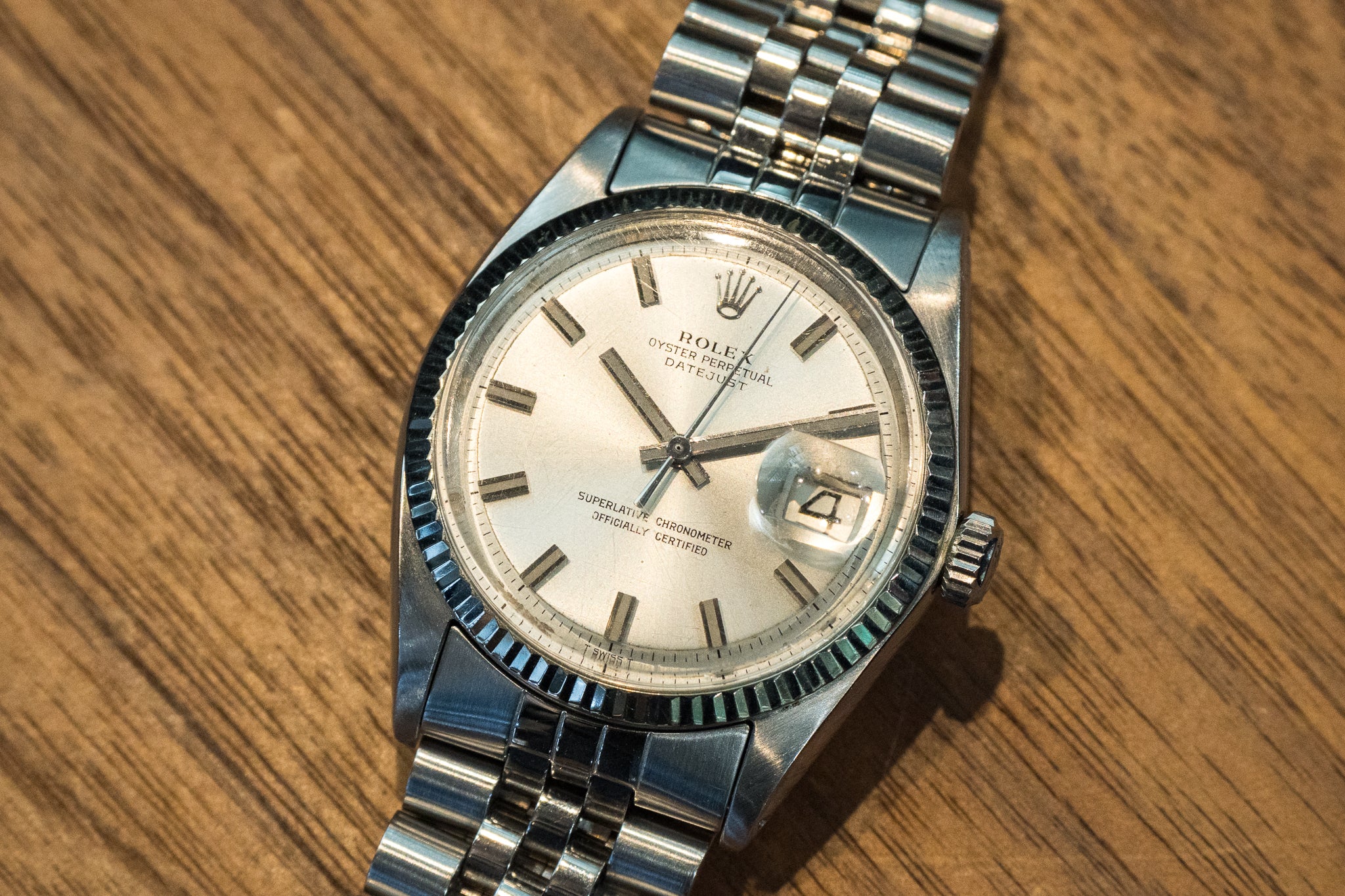 ファッションなデザイン デイトジャスト ロレックス 1601 黒船 – 1968年製 ワイドボーイ 時計