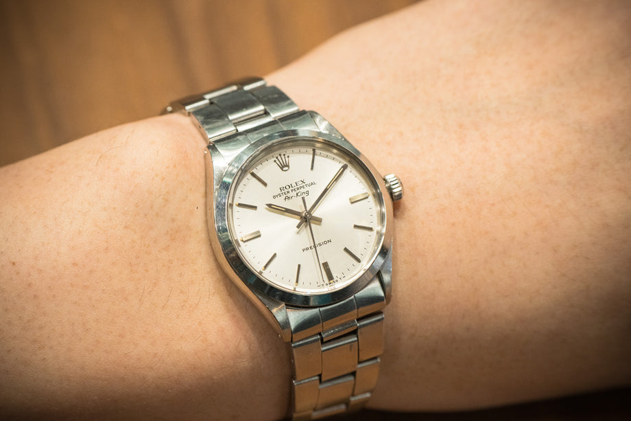 ロレックス エアキング 5500 ホワイトダイヤル 1972年製 – 黒船時計古酒店