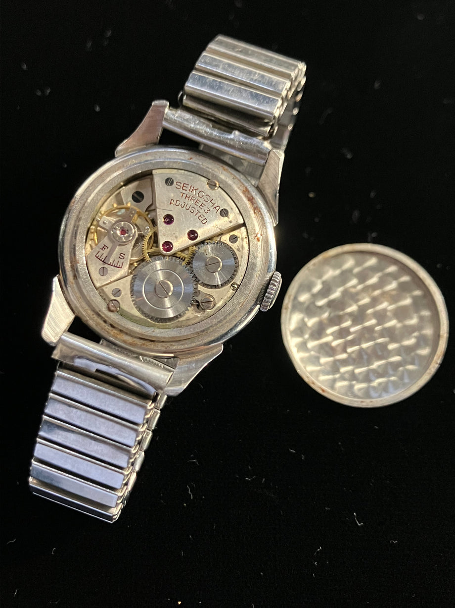 セイコー スーパー センターセコンド 蛇Sロゴ 1954年製 – 黒船時計古酒店